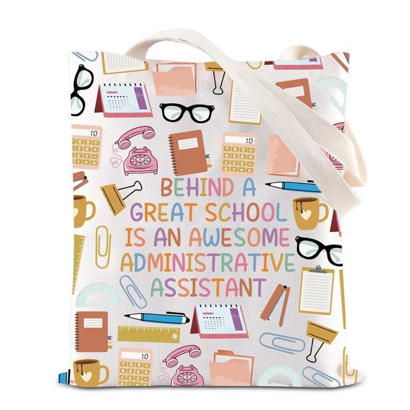 Generic Administrative Assistant Tote Bag Administrative Professionals Day >:( - Picture 1 of 7